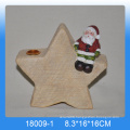 Wholesale ceramic Christmas Santa candle holder